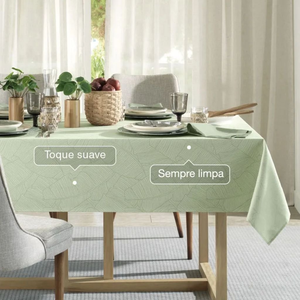 02 toalha de mesa herbare 6 lugares retangular 1 40m x 2 20m sempre limpa karsten