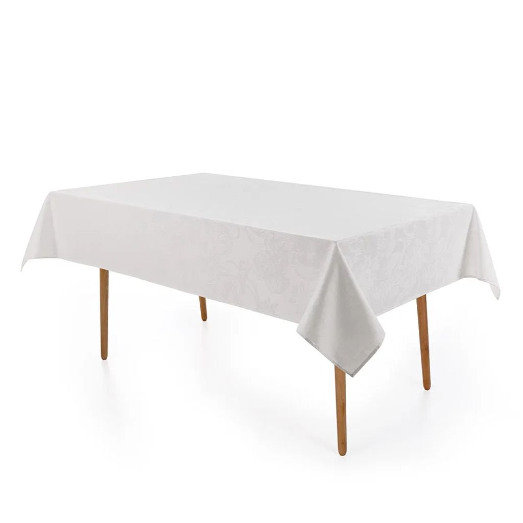 01 toalha de mesa lotus 6 lugares retangular 1 60m x 2 20m sempre limpa karsten