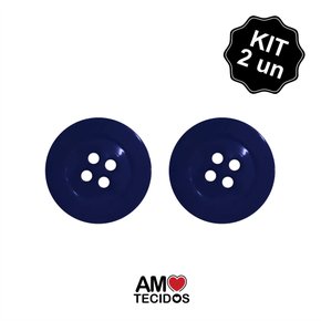 Botão 4 Furos 6057-40 25mm (Kit com 2 Unidades) - Rosa Pink