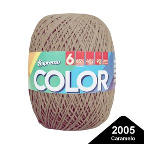Barbante Supremo Color 6 400g e 452 Metros - 02005 Caramelo